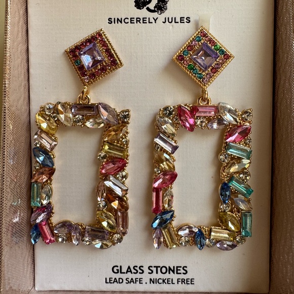 Sincerly Jules Jewelry - Sincerely Jules Vibrant Gemstone Earrings